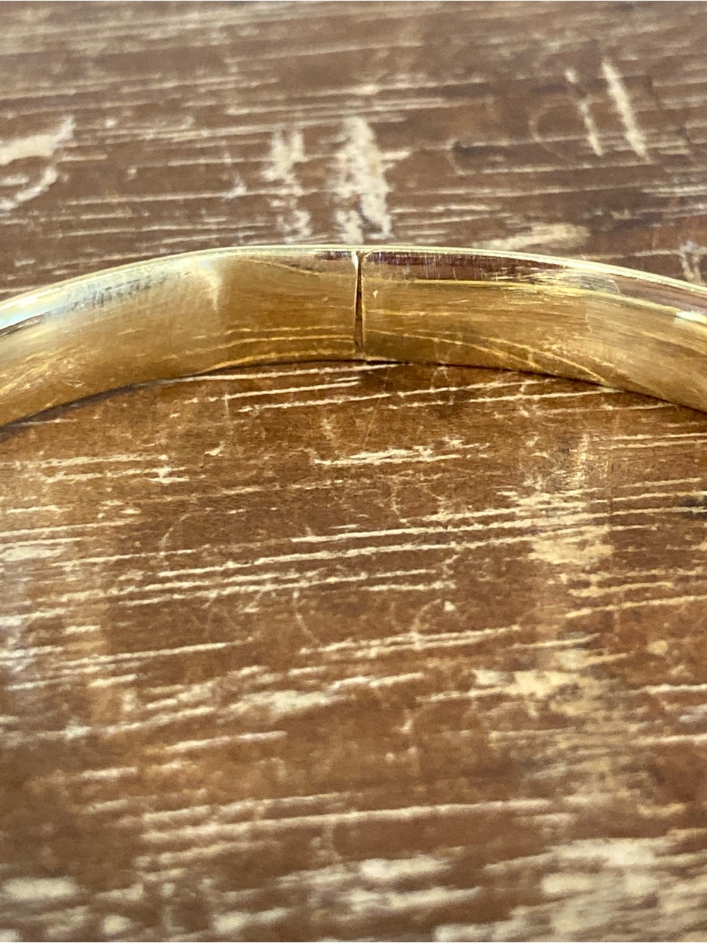 14k Gold Hinged Bangle Bracelet 7 Grams Scrap Broken Jewelry - Picture 10 of 17